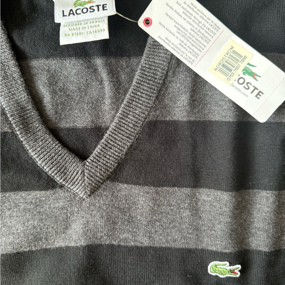 Lacoste men’s v-neck sweater